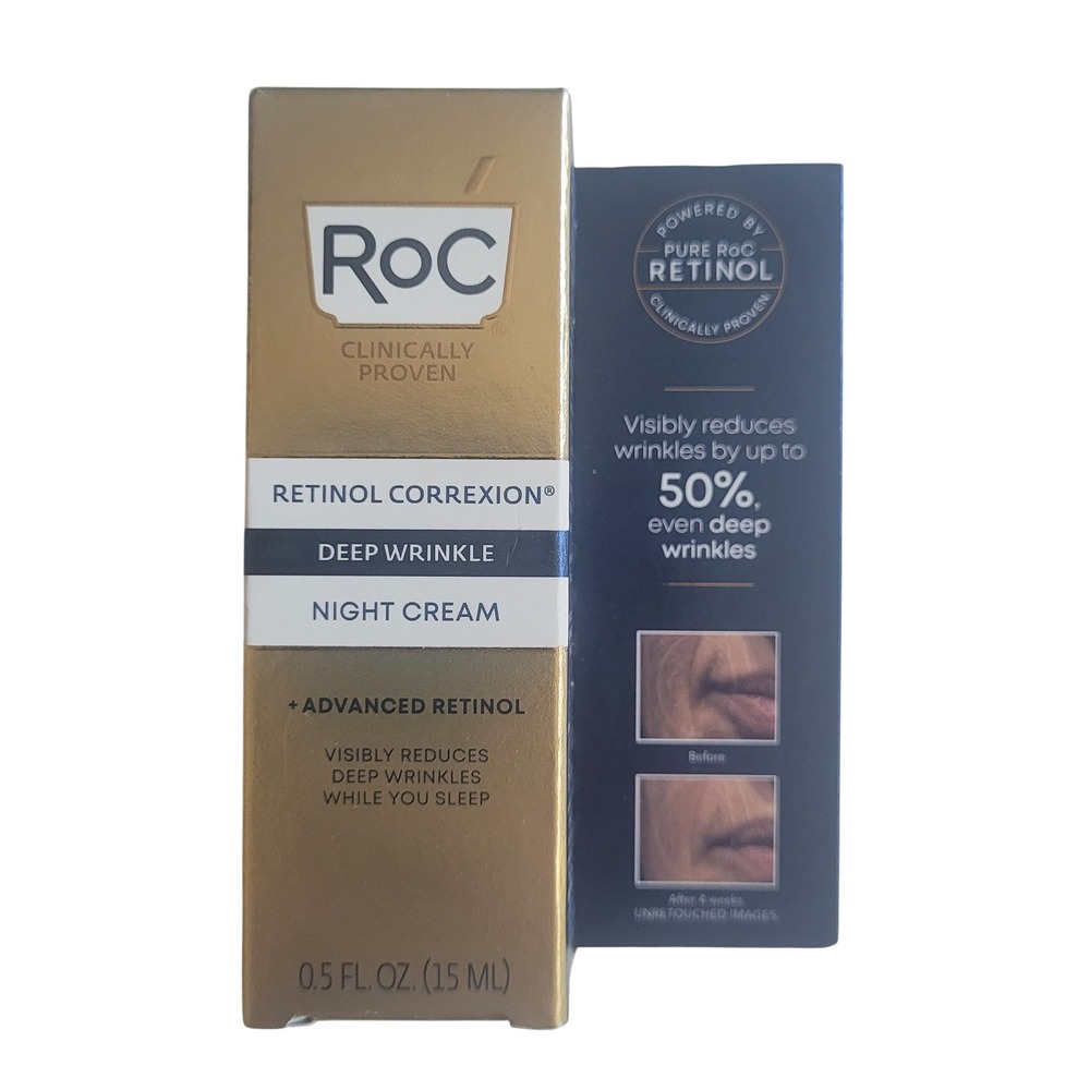 RoC Retinol Correxion Night Cream Anti-Aging Face‎ Moisturizer 0.5oz